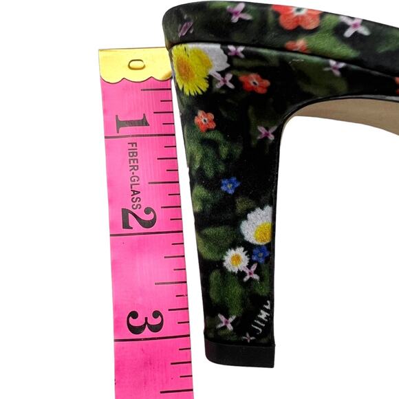 JIMMY CHOO Brea 65 Crystal Embellished Sandals EU 40 US 10 Floral Satin Mules - Picture 13 of 15